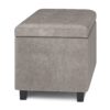 Cosmopolitan - Storage Ottoman - Distressed Gray Taupe - Image 3