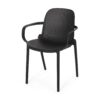Roxanne - Outdoor Stacking Dining Armchair (Set of 2) - Black - Image 6