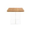 Modern Minimalist Wooden Table With Acrylic Legs For Dining, Living Rooms, And Kitchens - Wood - Image 12