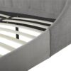 Aspen - King Vertical Tufted Modern Headboard Platform Bed Set - Opal Gray - Image 4