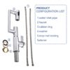 Bathroom Sink Faucet With Spray Function And Temperature Display, Anti Skid Switch, 360 Degree Rotary, Brass Material - Chrome - Image 7