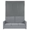 Full Size Murphy Wall Bed With Cushion - Gray - Image 3