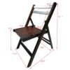 Folding Special Event Chairs, Foldable Style (Set of 4) - Cherry - Image 3