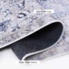 Maval - 2' X 3' Washable Area Rug - Blue / Cream - Image 5