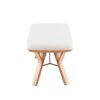 Folia - Mid-Century Modern Bench - Natural / Cream - Image 2