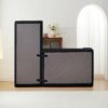 Modular Cloud Sectional Couch With L Shape Chaise, Deep Seat - Black - Image 9
