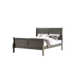 Louis Philippe - Eastern King Bed - Dark Gray