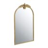 Arched Wall Mirror With Metal Frame, Wall Mirror For Living - Gold - Image 9