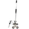 Foldable Shopping Stair Trolley With Triangular Wheels And Removable Waterproof Bag - Black - Image 11