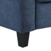 Horatio - Chenille 3 Seater Sofa - Navy - Image 6