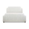 Addison - King Tufted Panel Bed Frame - Cloud White - Image 3