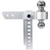 Alu - Adjustable Trailer Drop Hitch 2" Receiver 8" Adjustable - Silver - Image 6