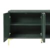 Modern Light Luxury Style Large Storage Space Sideboard With 4 Doors And Rebound Device - Olive Green - Image 9