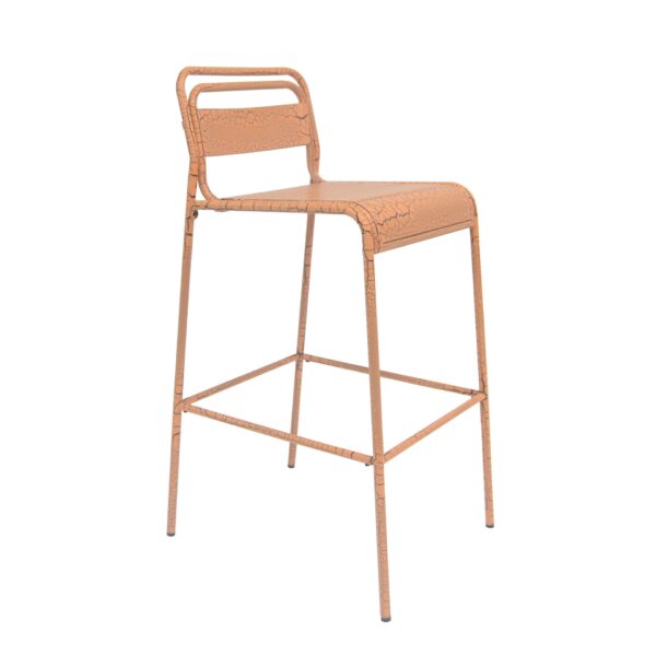 Carmella - Outdoor Barstool (Set of 2) - Orange