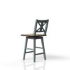 Swivel Counter Stool - Aqua Blue - Image 5