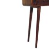 Curved Hallway Table - Chestnut - Image 5
