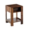 15.75" Rattan End Table With Drawer, Modern Nightstand, Side Table For Living Room, Bedroom - Rustic Brown - Image 12