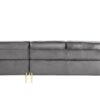 Shannon - Velvet Sectional Sofa With Chaise - Gray - Image 2