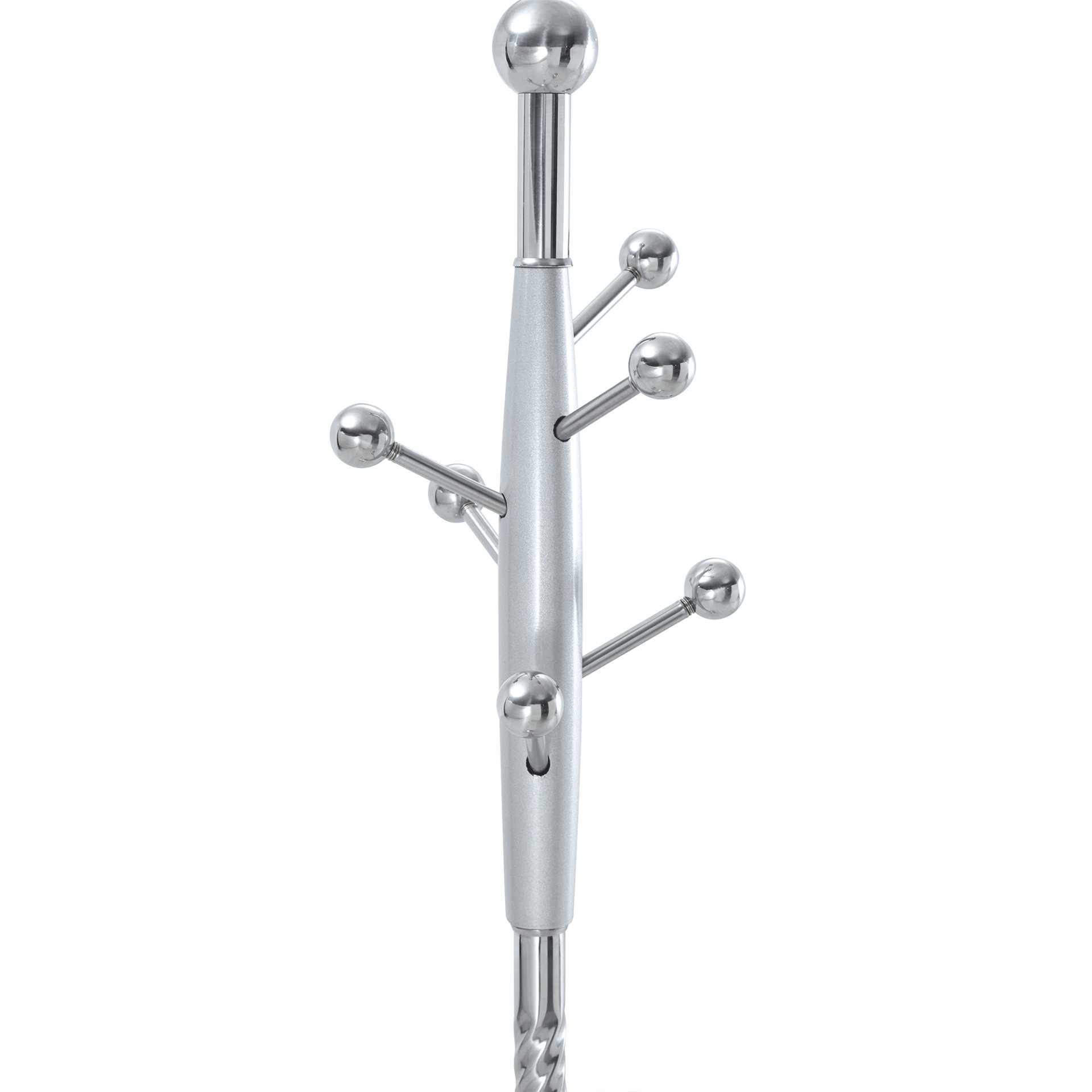 Modern Stainless Steel Spray Painted Hanger With Reinforcement 72" Raised Design Optional - Silver - Image 11