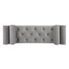 Alma - Tufted Flared Arm Entryway Bench - Opal Gray - Image 5