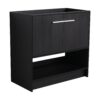 Modern Freestanding Bathroom Vanity With 2 Doors (Excluding Sink) - Black Oak - Image 9