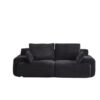 Compressed Sofa, 2 Seater Large Sectional Couches For Living Room - Black - Image 13