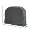 Shield - Patio Outdoor Bbq Grill Cover Durable Weather Resistant Fabric - Dark Gray - Image 3