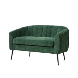 Glam Mini Loveseat, Accent Couch - Green