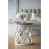 Large Distressed Side Table - White - Image 4