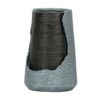 Indoor Outdoor Polyresin Water Fountain, Unique Broken Urn Fountain Chic Dynamic Modern Design With Light For Garden, Lawn, Backyard, Porch - Gray - Image 2