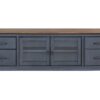 Americana - 84 In TV Stand For TVs Up To 90" - Blue - Image 2