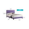 Lodi - Queen Bed - Purple - Image 3