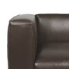 Contemporary 3 Seater Sofa With Tuxedo Design - Dark Brown - Image 13