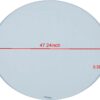 47.24" Tempered Glass Top - Clear - Image 7