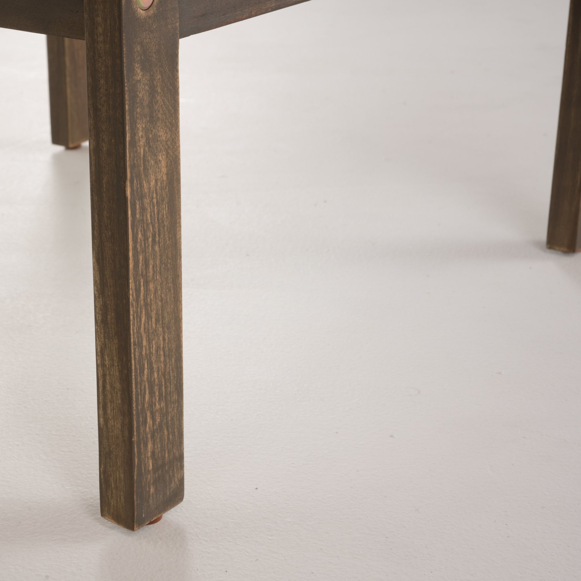 4 Piece Outdoor Chat Set With Water Resistant Cushion And Wood Frame - Cream / Gray - Image 4