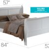 Full Bed Panel Sleigh - White - Image 5