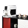 Sideboard Buffet Cabinet With Doors And Unique Panel Styling - Black / Red - Image 17