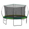 Yc 14Ft Recreational Trampolines With Enclosure For Kids And Adults With Patented Fiberglass Curved Poles Pumpkin - Green - Image 18