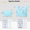 2 Piece Luggage Set With Bags Expanable Spinner Wheels ABS Lightweight Suitcase With Tsa Lock 20" / 28" - Light Blue - Image 11