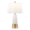 Penelope - Contemporary Table Lamp / White / Gold Body / White - Image 2