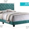 Suffolk - Full Bed - Green - Image 3