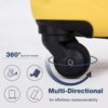 3 Piece Luggage Sets Lightweight Suitcase With Two Hooks, Spinner Wheels, Tsa Lock, (20/24/28) - Yellow - Image 8