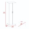 Armoire Organiser, Two Shelves, Rod, Double Door Cabinet Armoire - Black - Image 3