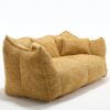 Comfortable Dual Beanbag Chair With High Resilience Foam Core For 2 People In - Yellow - Image 22