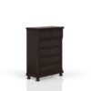 5 Drawer Chest - Dark Cherry - Image 6