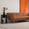 Addison - Right Sectional Leather Sofa - Cognac - Image 11