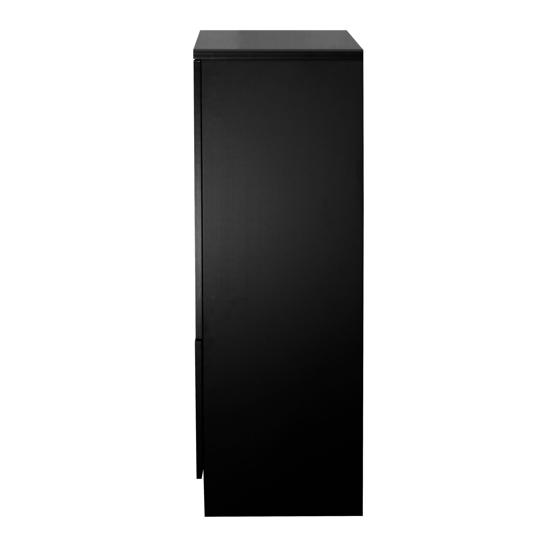 Modern Painted Cabinet With Glass Doors And Drawer - Black - Image 24