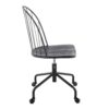 Riley - Farmhouse Adjustable High Back Office Chair - Black - Image 2