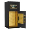 Large Double Door Coin Operated Safe, Digital Security Safe With Fireproof And Waterproof Bag, 6.5 Cubic Feet Safe Box With Hidden Code Function For Home - Black - Image 10