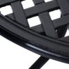 Outsunny - 33" Patio Dining Table Round Cast Aluminium Outdoor Bistro Table With Umbrella Hole - Black - Image 9